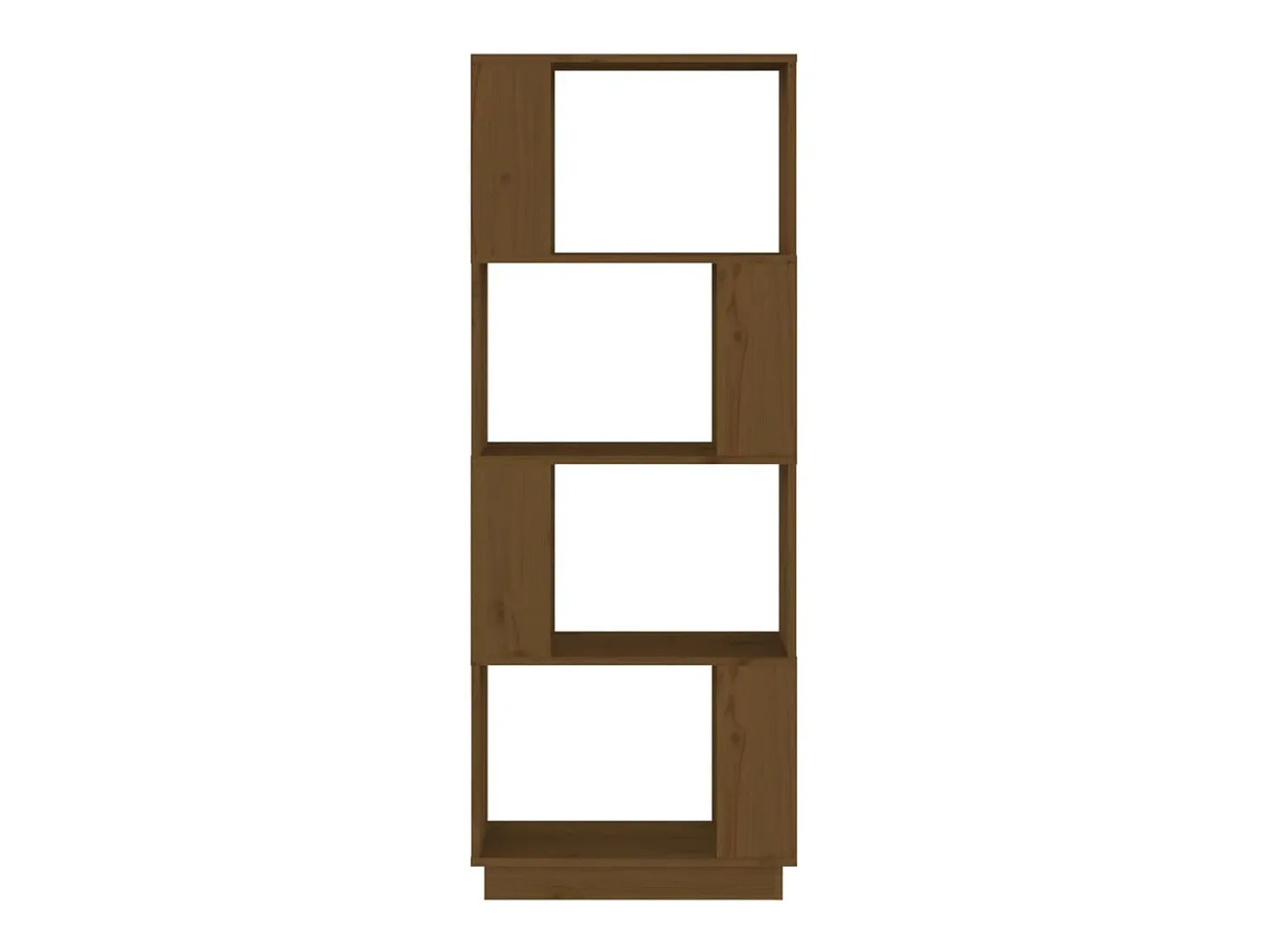 Estantería/divisor espacios madera pino marrón miel 51x25x132cm