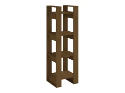 Estantería/divisor espacios madera marrón miel 41x35x125 cm