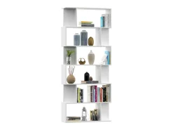 Estantería/divisor madera contrachapada blanco 80x24x192cm