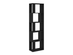 Estantería/divisor madera contrachapada roble negro 45x24x159cm
