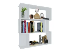 Estantería/divisor madera contrachapada blanco 80x24x96 cm