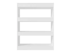 Estantería/divisor madera contrachapada blanco 80x30x103 cm