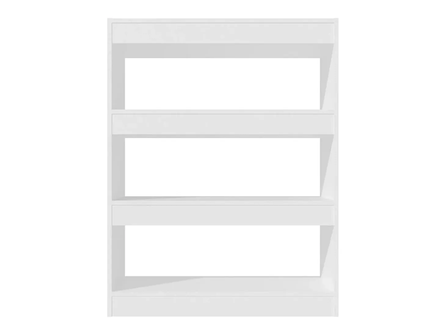 Estantería/divisor madera contrachapada blanco 80x30x103 cm
