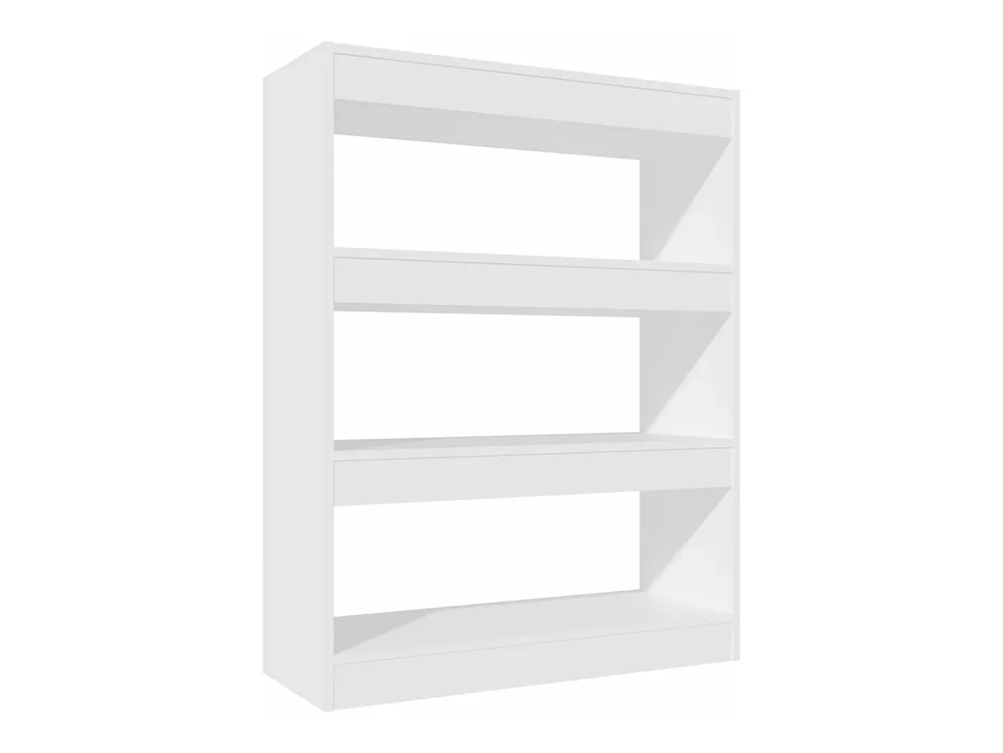 Estantería/divisor madera contrachapada blanco 80x30x103 cm