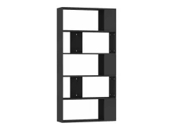 Estantería/divisor madera contrachapada negro 80x24x159 cm