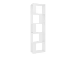 Estantería/divisor madera contrachapada blanco 45x24x159 cm