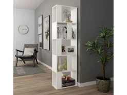 Estantería/divisor madera contrachapada blanco 45x24x159 cm
