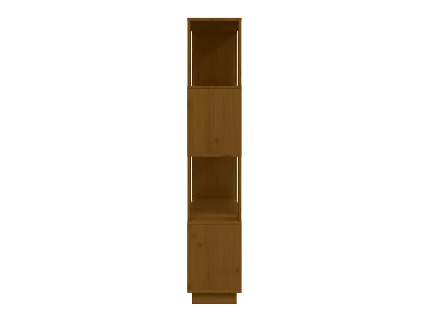 Estantería/divisor madera de pino marrón miel 80x25x132 cm