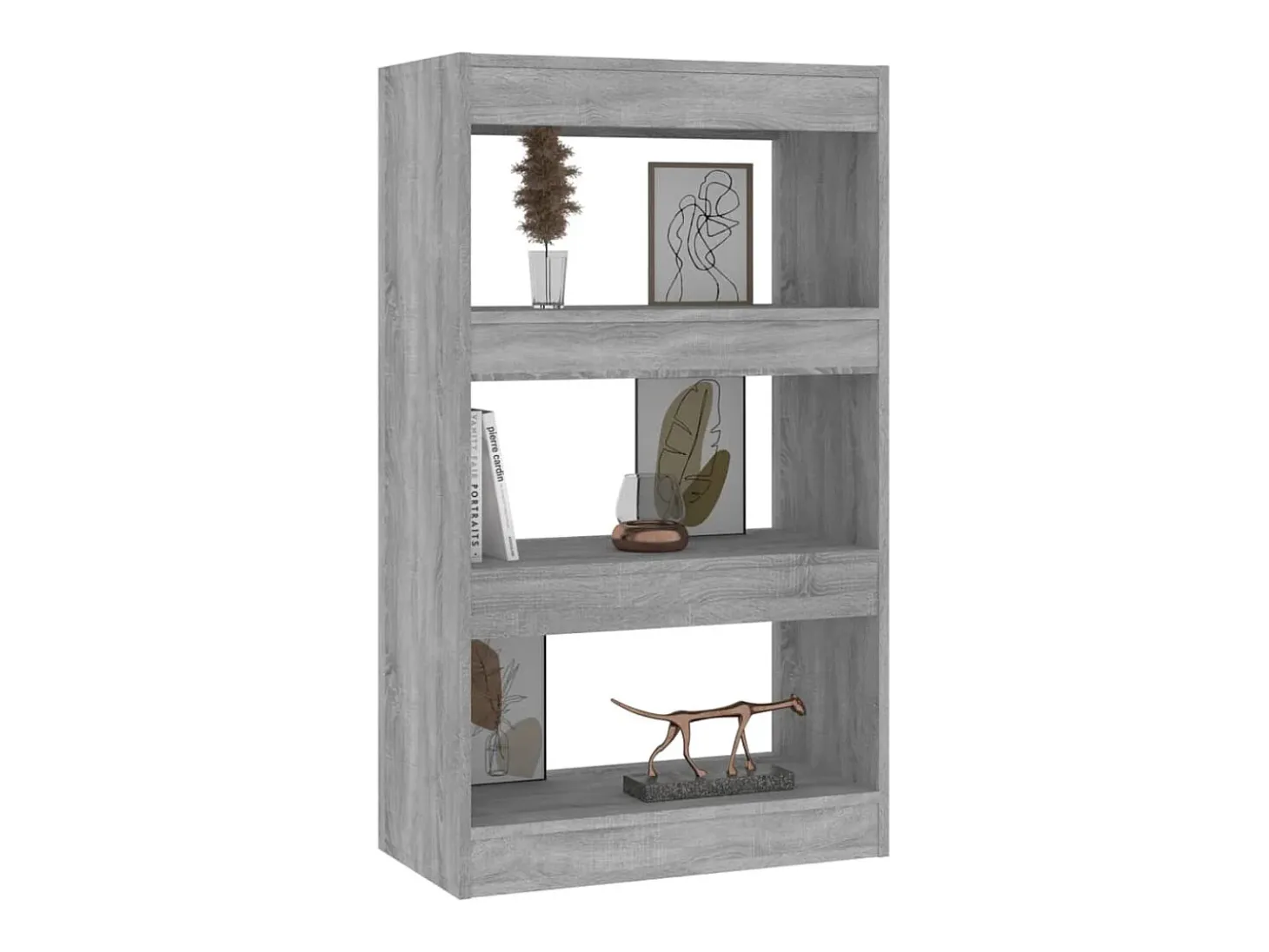 Estantería/divisor madera ingeniería gris Sonoma 60x30x103 cm