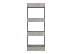 Estantería/divisor madera ingeniería gris hormigón 40x30x103 cm