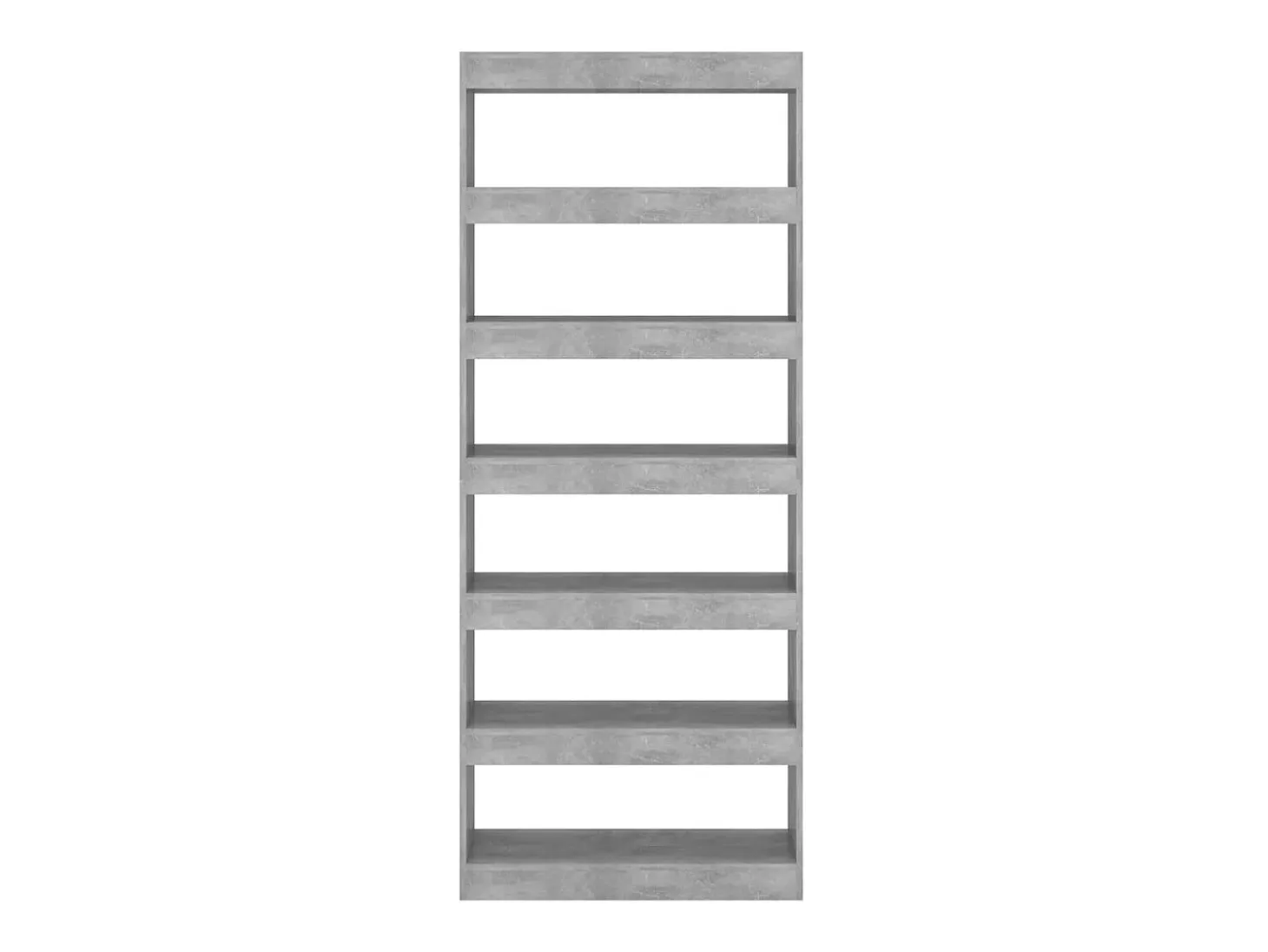 Estantería/divisor madera ingeniería gris hormigón 80x30x198 cm