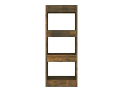 Estantería/divisor madera ingeniería roble ahumado 40x30x103 cm
