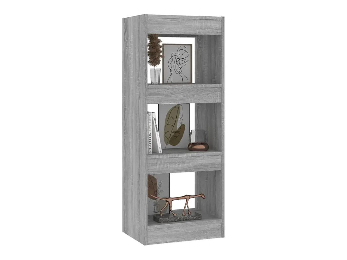 Estantería/divisor madera ingeniería gris Sonoma 40x30x103 cm