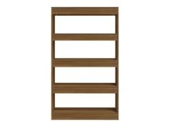 Estantería/divisor madera ingeniería marrón roble 80x30x135 cm