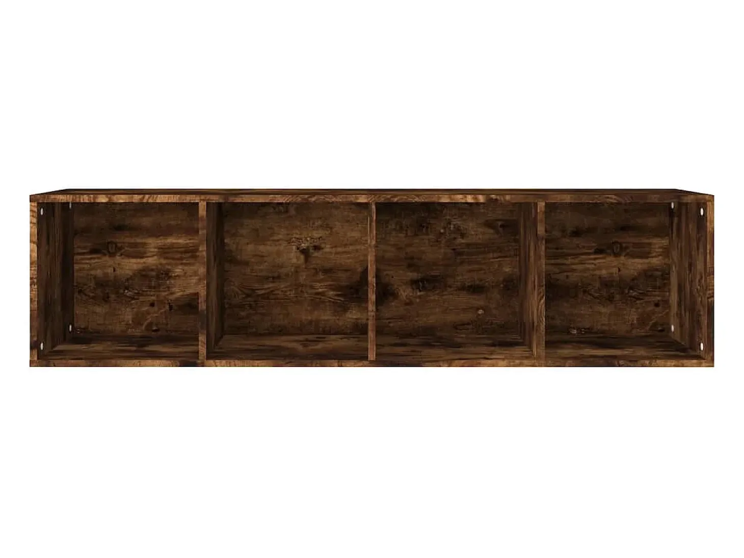 Estantería/mueble de TV contrachapada roble ahumado 36x30x143cm