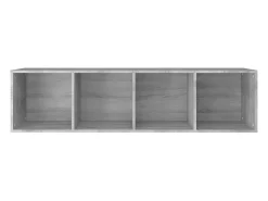 Estantería/mueble de TV contrachapada gris Sonoma 36x30x143 cm