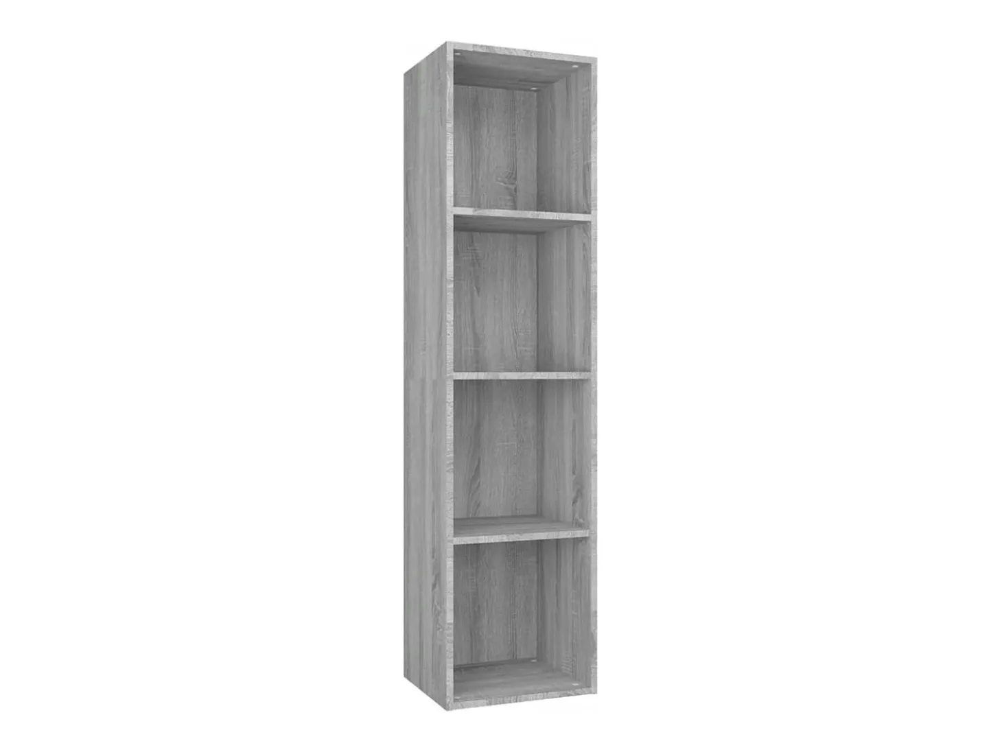 Estantería/mueble de TV contrachapada gris Sonoma 36x30x143 cm