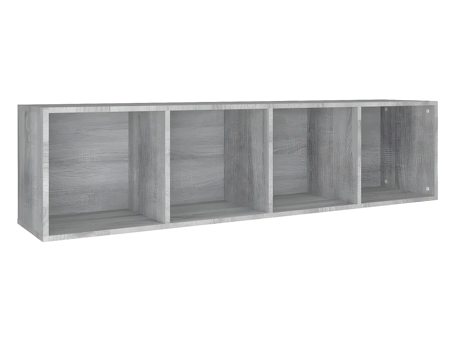 Estantería/mueble de TV contrachapada gris Sonoma 36x30x143 cm