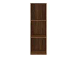 Estantería/mueble TV contrachapada roble marrón 36x30x114 cm