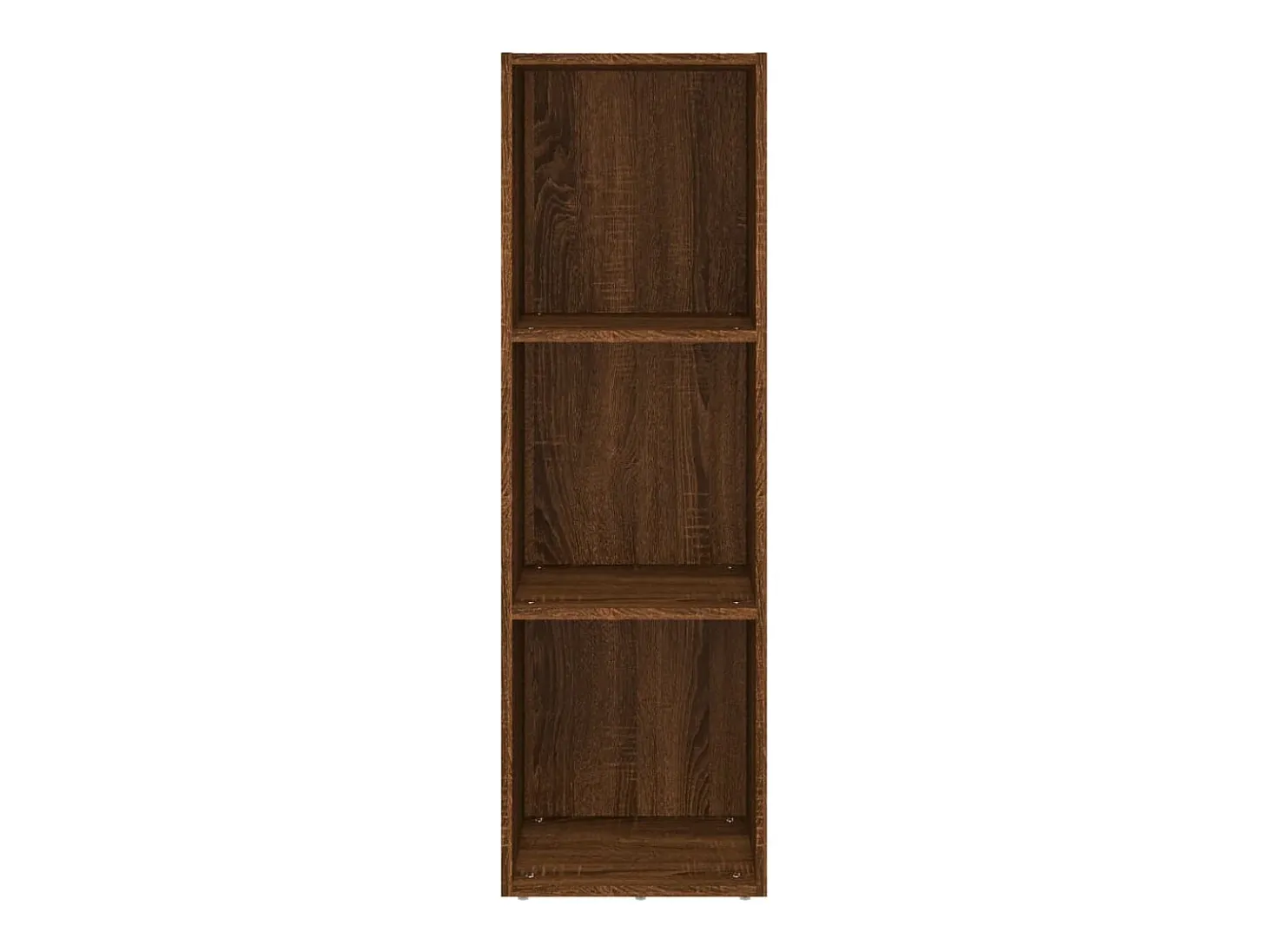 Estantería/mueble TV contrachapada roble marrón 36x30x114 cm