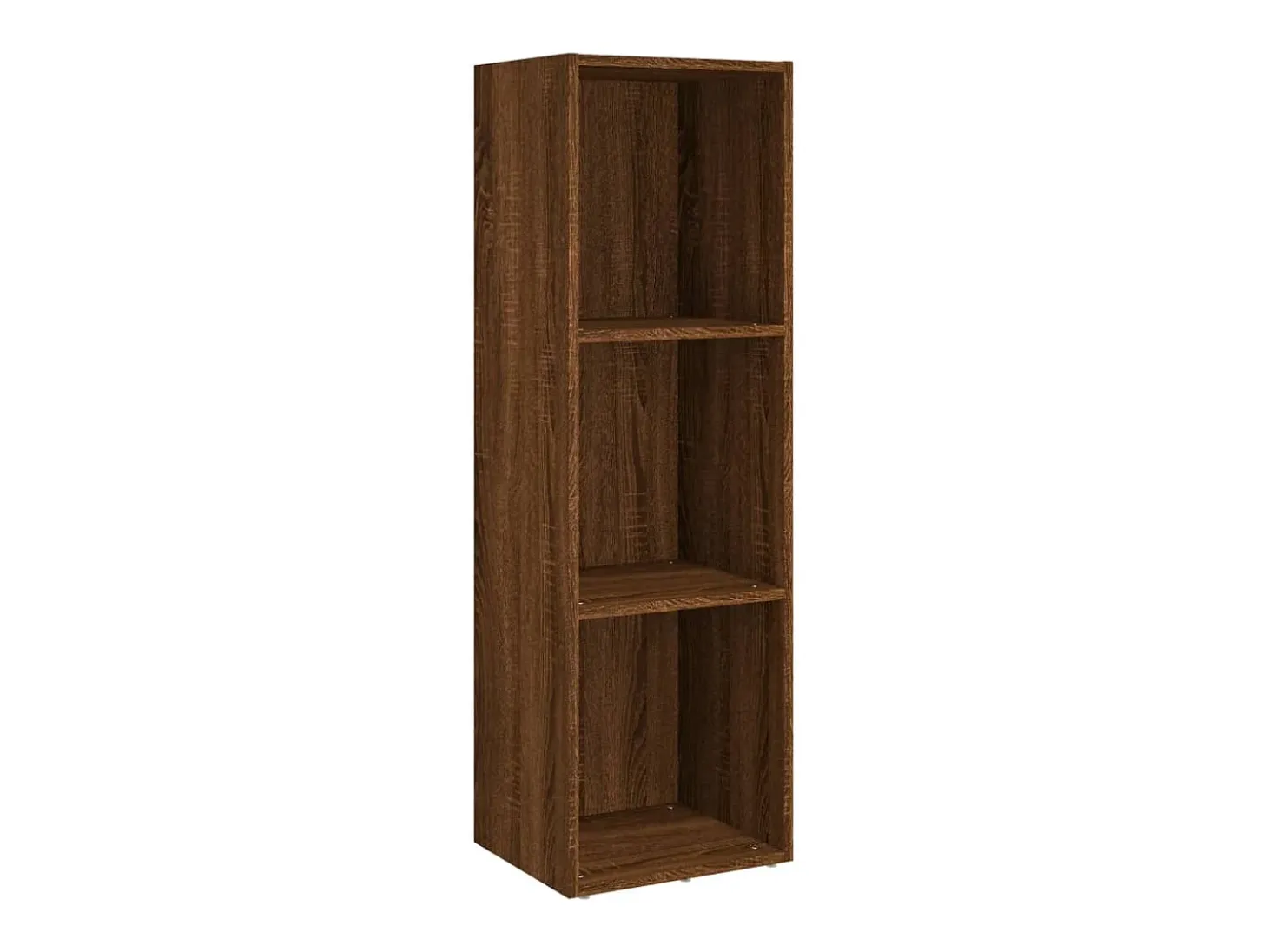 Estantería/mueble TV contrachapada roble marrón 36x30x114 cm