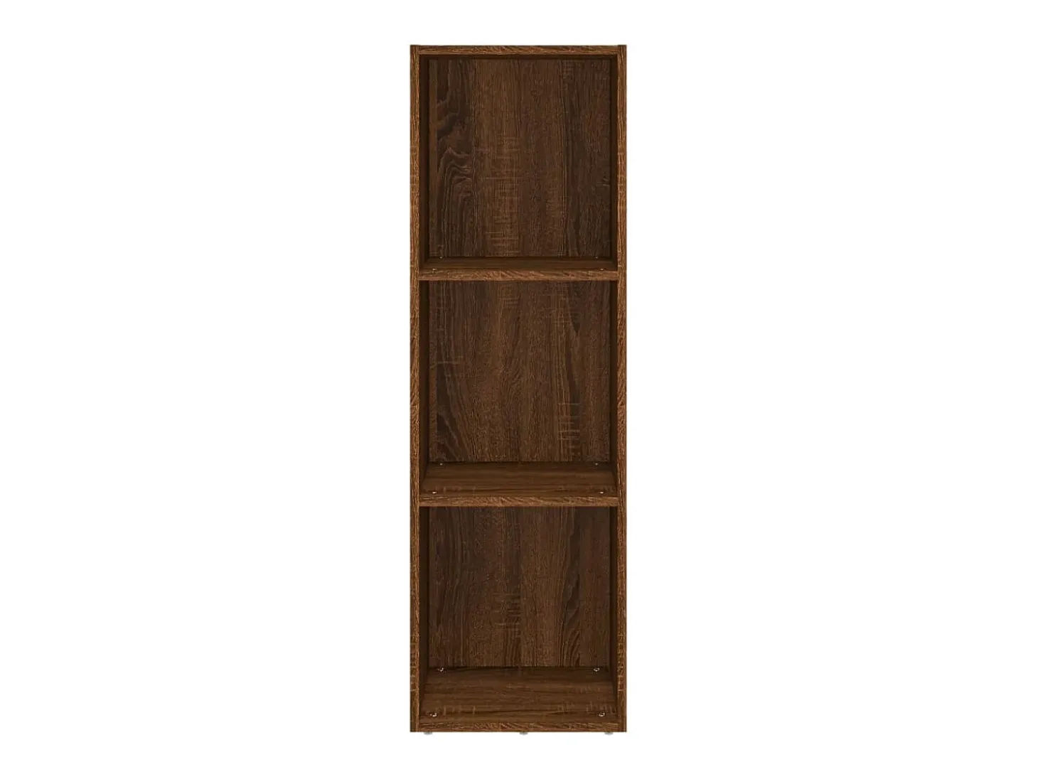 Estantería/mueble TV contrachapada roble marrón 36x30x114 cm