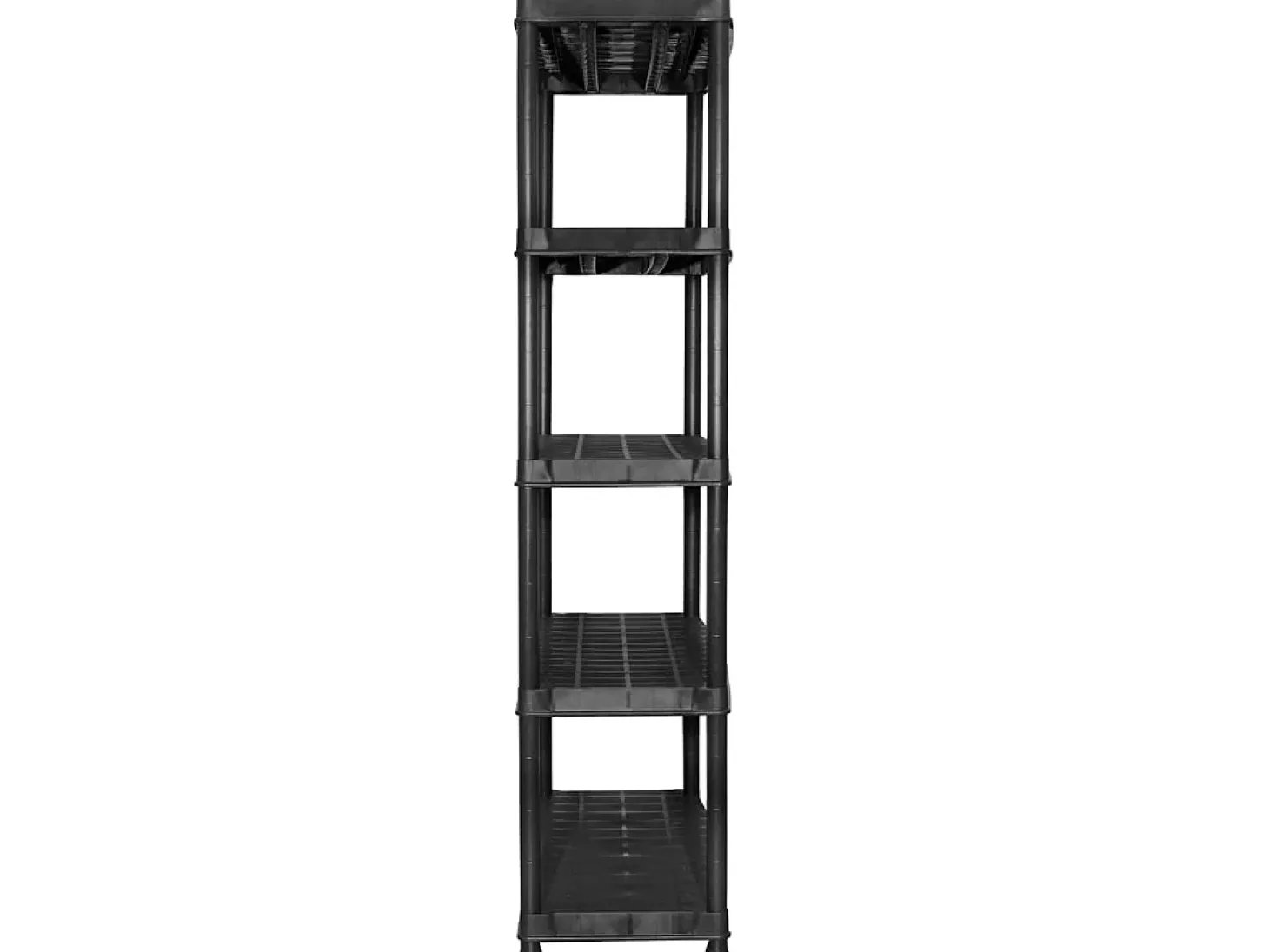 Estanterías almacenaje 5 niveles plástico negro 183x45,7x185cm ES765349