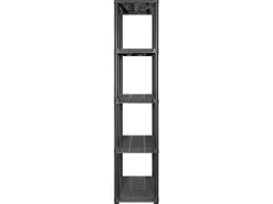 Estanterías de almacenaje 5 niveles plástico negro 284x38x170cm ES981664
