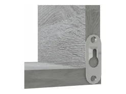 Estanterías de esquina de pared 2 uds gris Sonoma 40x40x50 cm