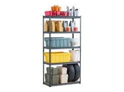 Estanterías Metálicas para Garaje SucceBuy Estantes de Almacenamiento de 41 cm de Profundidad x 91 cm de Ancho x 181 cm de Alto, Estantería de Garaje de 5 Niveles
