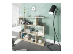 Estanteria Corea baja en roble canadian 97 cm(alto)110 cm(ancho)24 cm(fondo) .