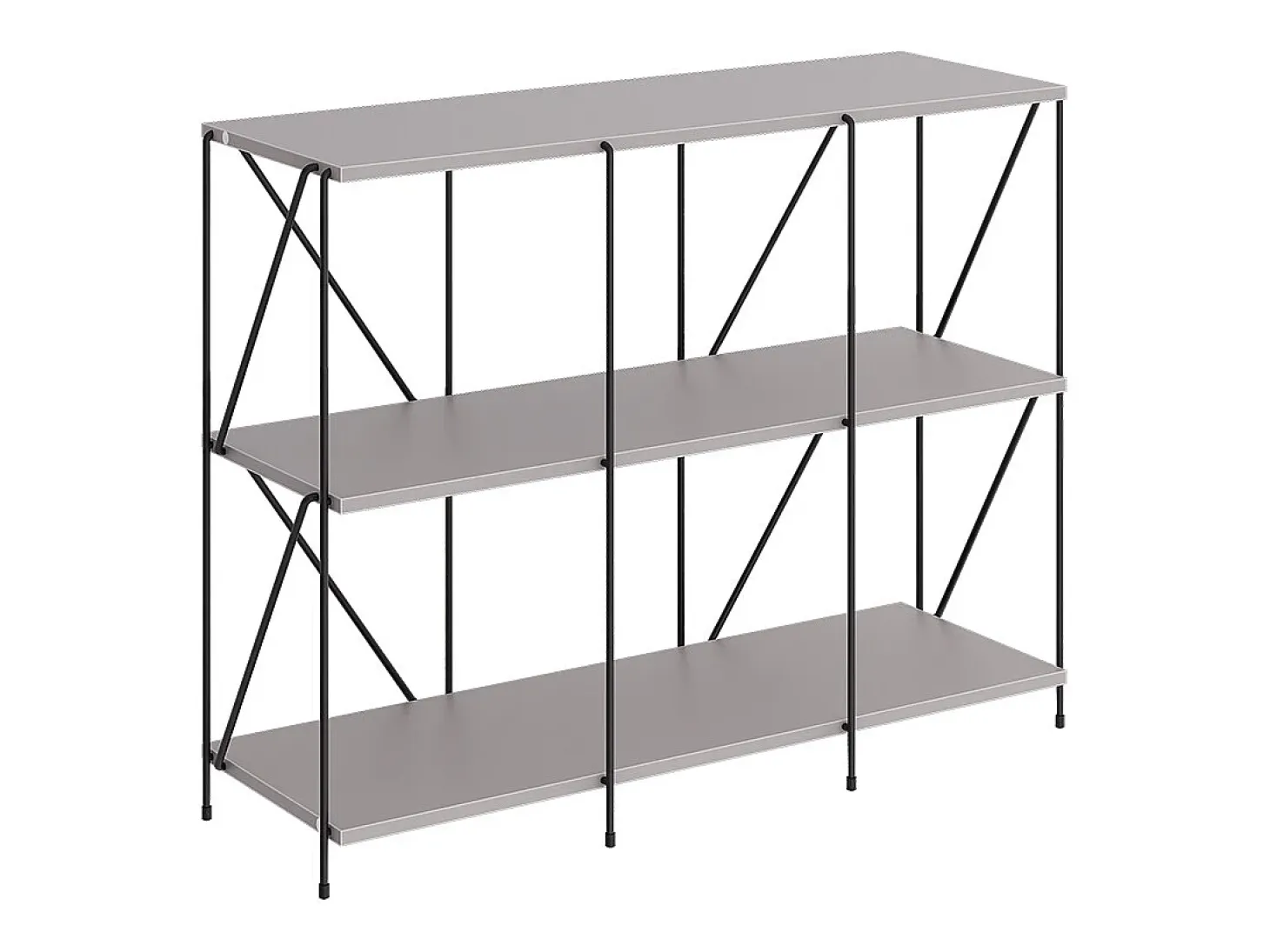 Estanteria gris/negro 90x30x71 ravix