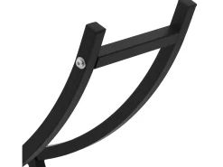 Estanteria para leña de interior leñero organizador metálico negro 55x94x21 cm