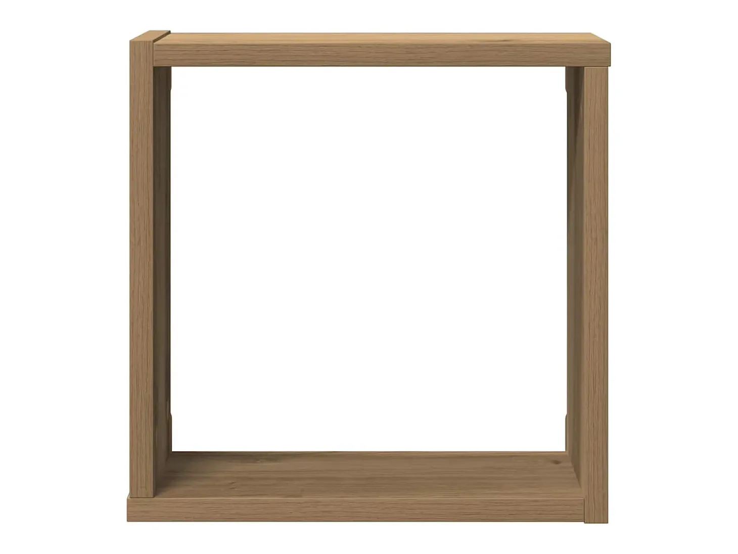 Estantes cúbicos de pared de 6 piezas, roble hecho a mano, madera de ingeniería