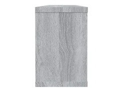 Estantes cúbicos de pared 2 uds madera gris Sonoma 60x15x23 cm