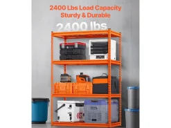 Estantes de Almacenamiento SucceBuy, Estante de Garaje Ajustable en 4 Niveles, Robusto 1089kg