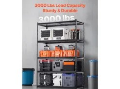 Estantes de Almacenamiento SucceBuy, Estante de Garaje Ajustable en 5 Niveles, Resistente 1361kg