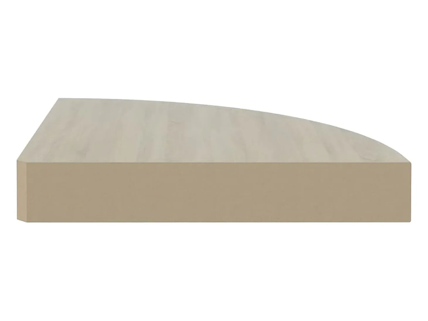 Estantes de esquina de pared 2 piezas Roble y blanco 35x35x3,8 cm MDF