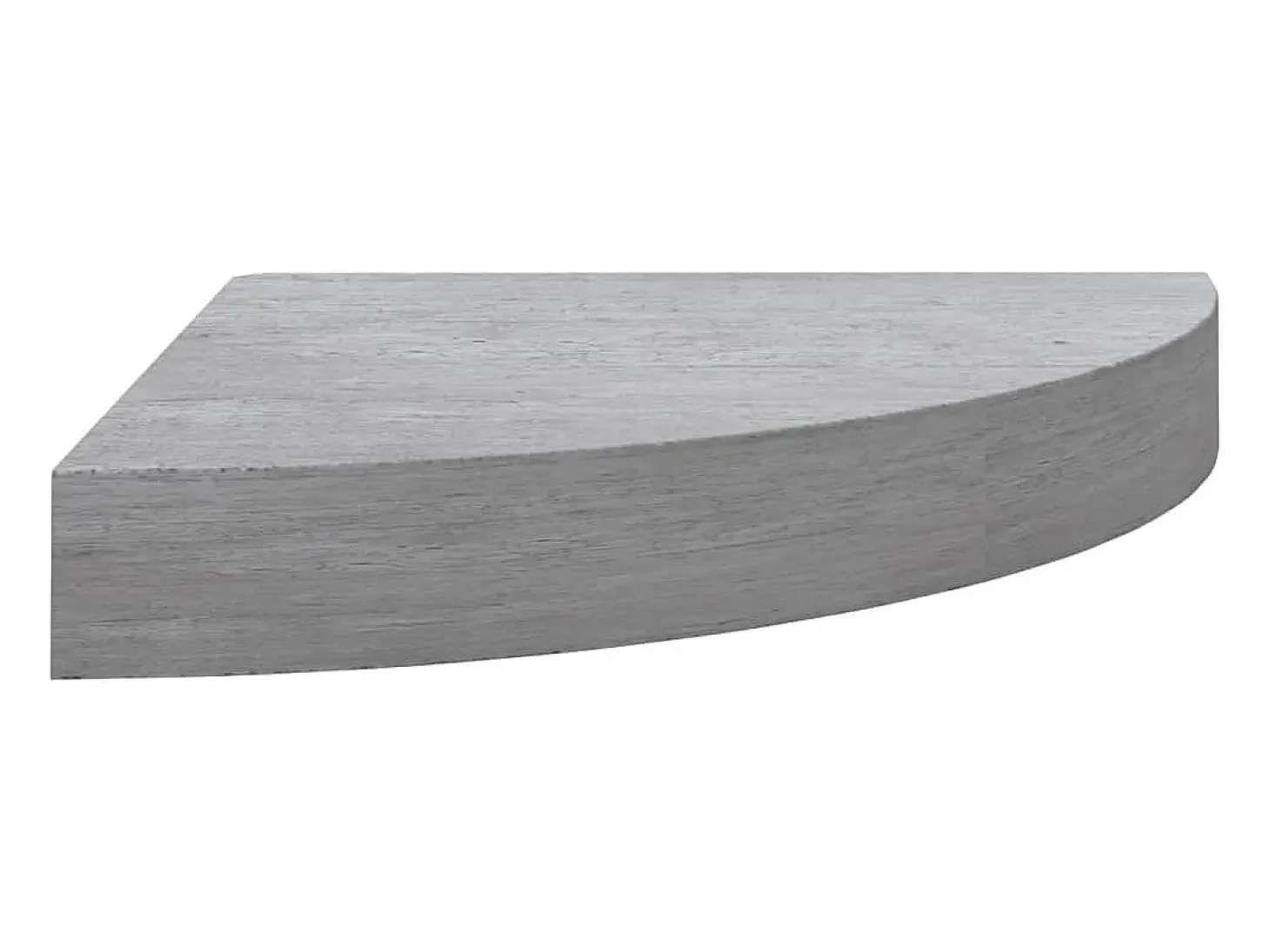 Estantes de esquina de pared 4 piezas Gris hormigón 35x35x3,8 cm MDF