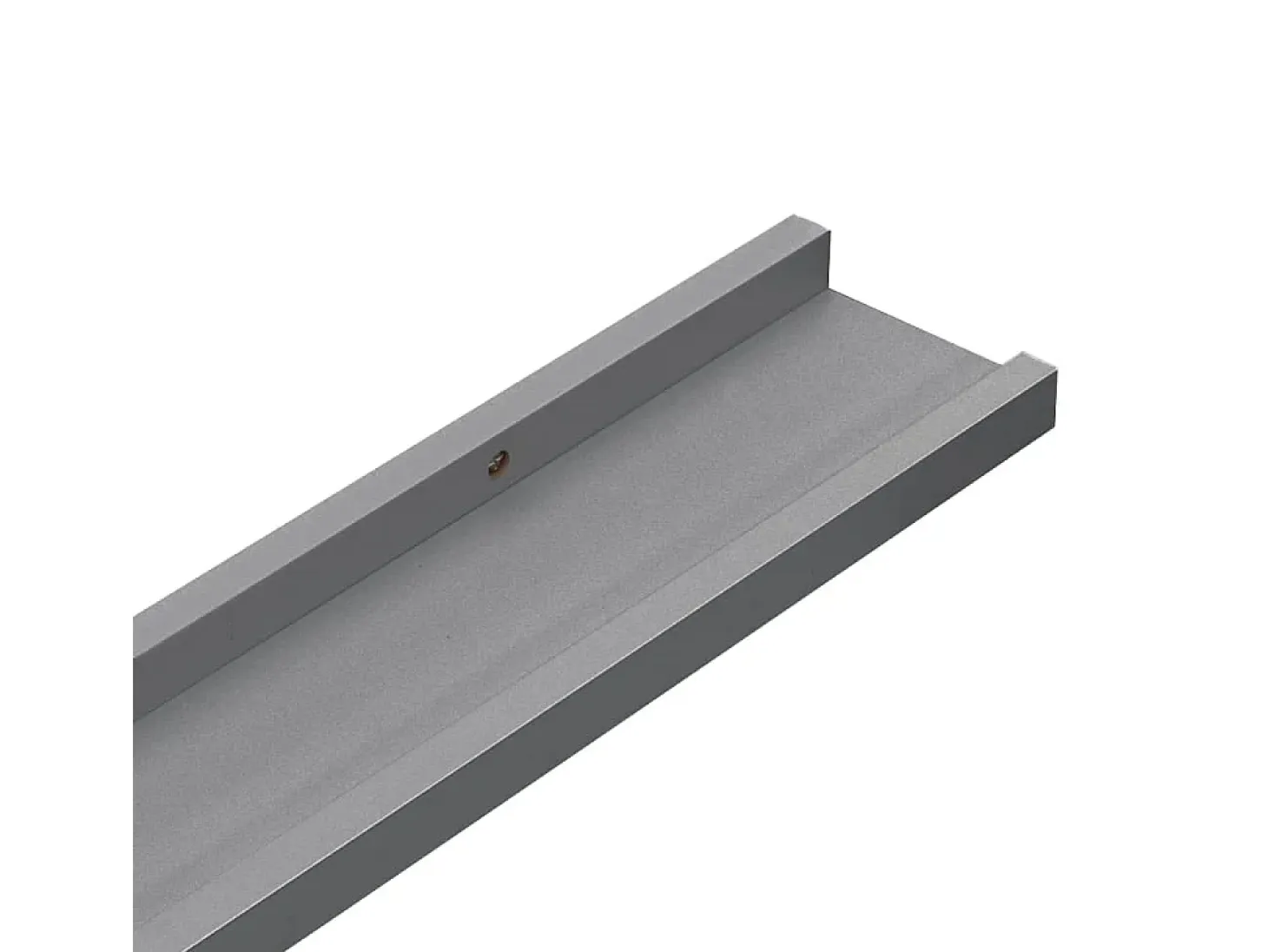 Estantes de pared 4 piezas Gris 60x9x3 cm