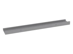 Estantes de pared 4 piezas Gris 60x9x3 cm