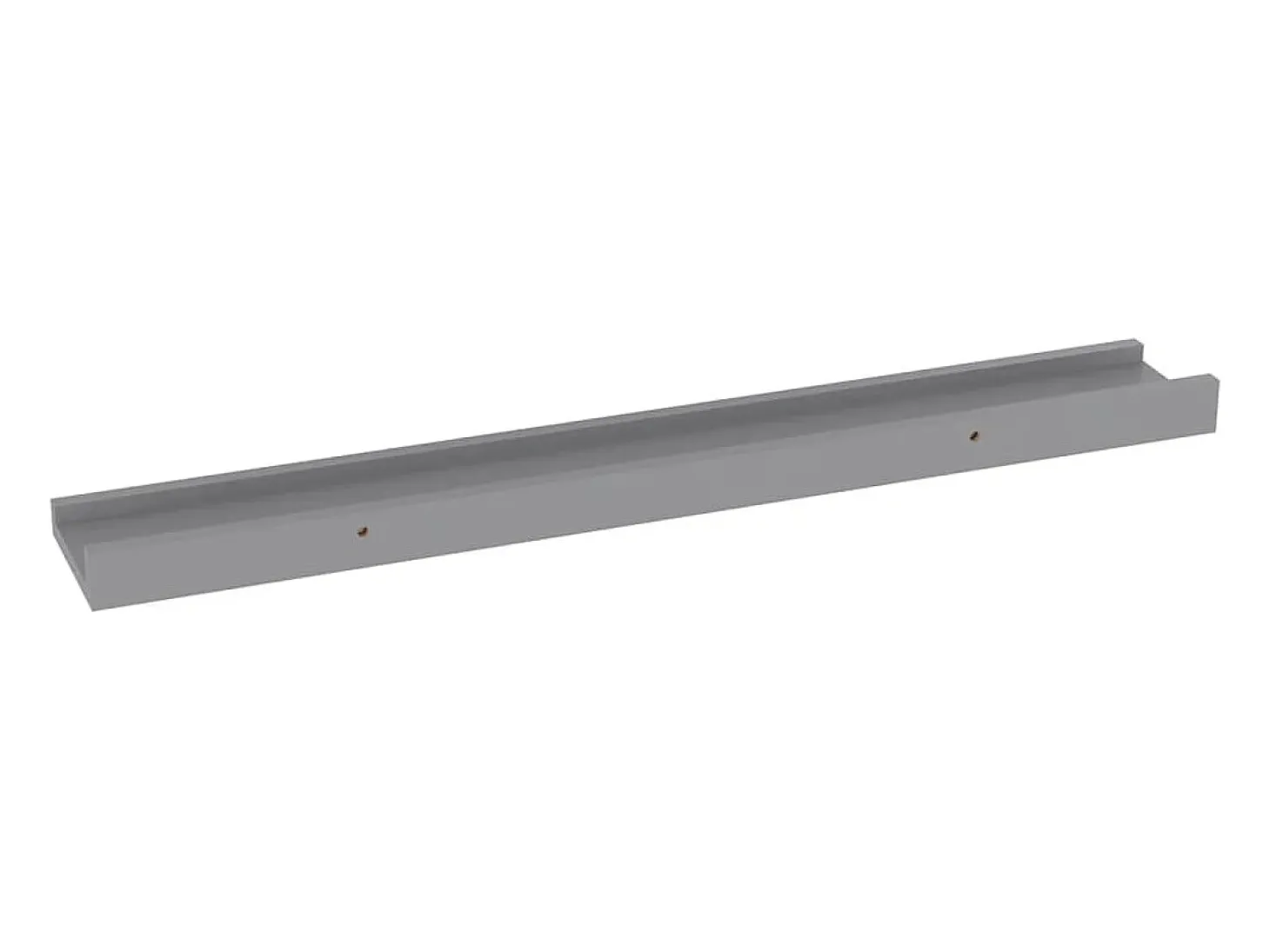 Estantes de pared 4 piezas Gris 60x9x3 cm
