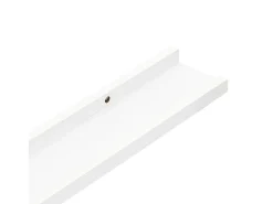 Estantes de pared 4 piezas Blanco 60x9x3 cm