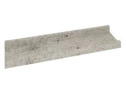 Estantes de pared 4 piezas Gris hormigón 115x9x3 cm