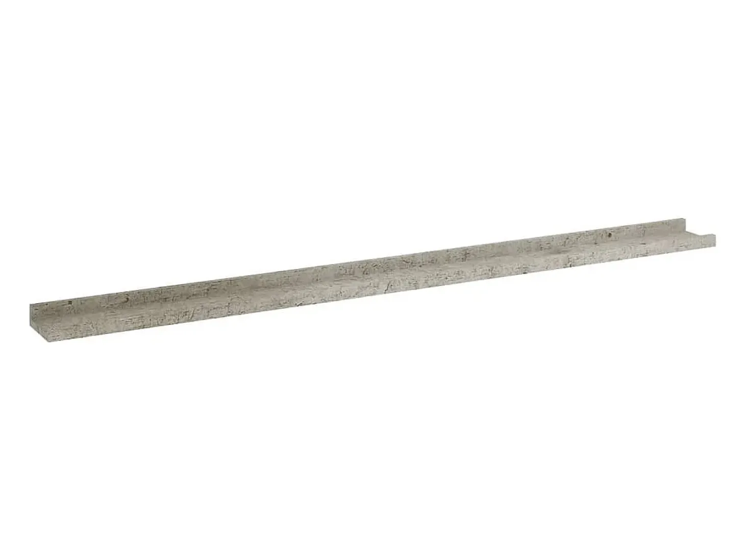 Estantes de pared 4 piezas Gris hormigón 115x9x3 cm