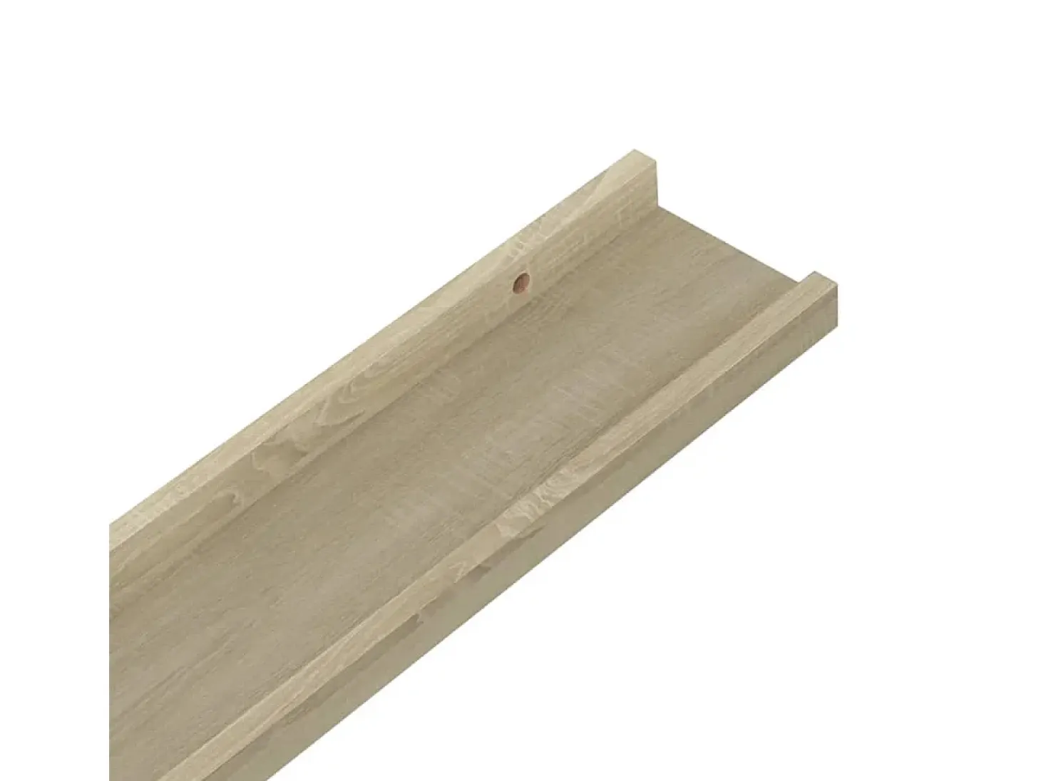 Estantes de pared 4 piezas roble sonoma 60x9x3 cm