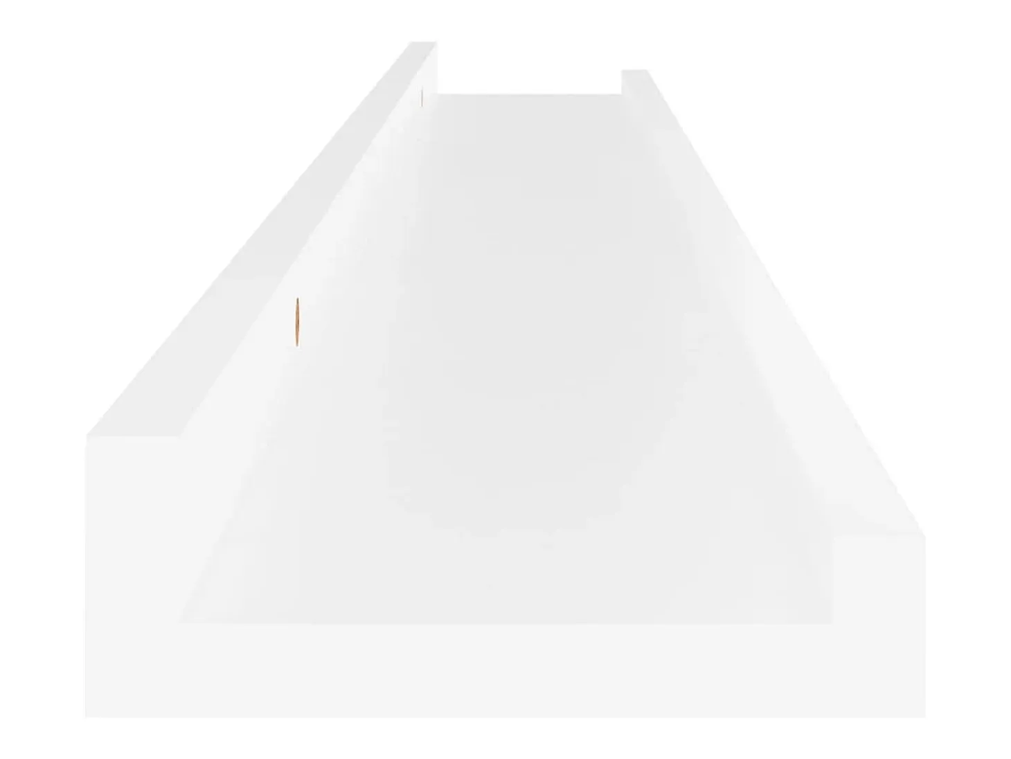 Estantes de pared 4 piezas Blanco 80x9x3 cm