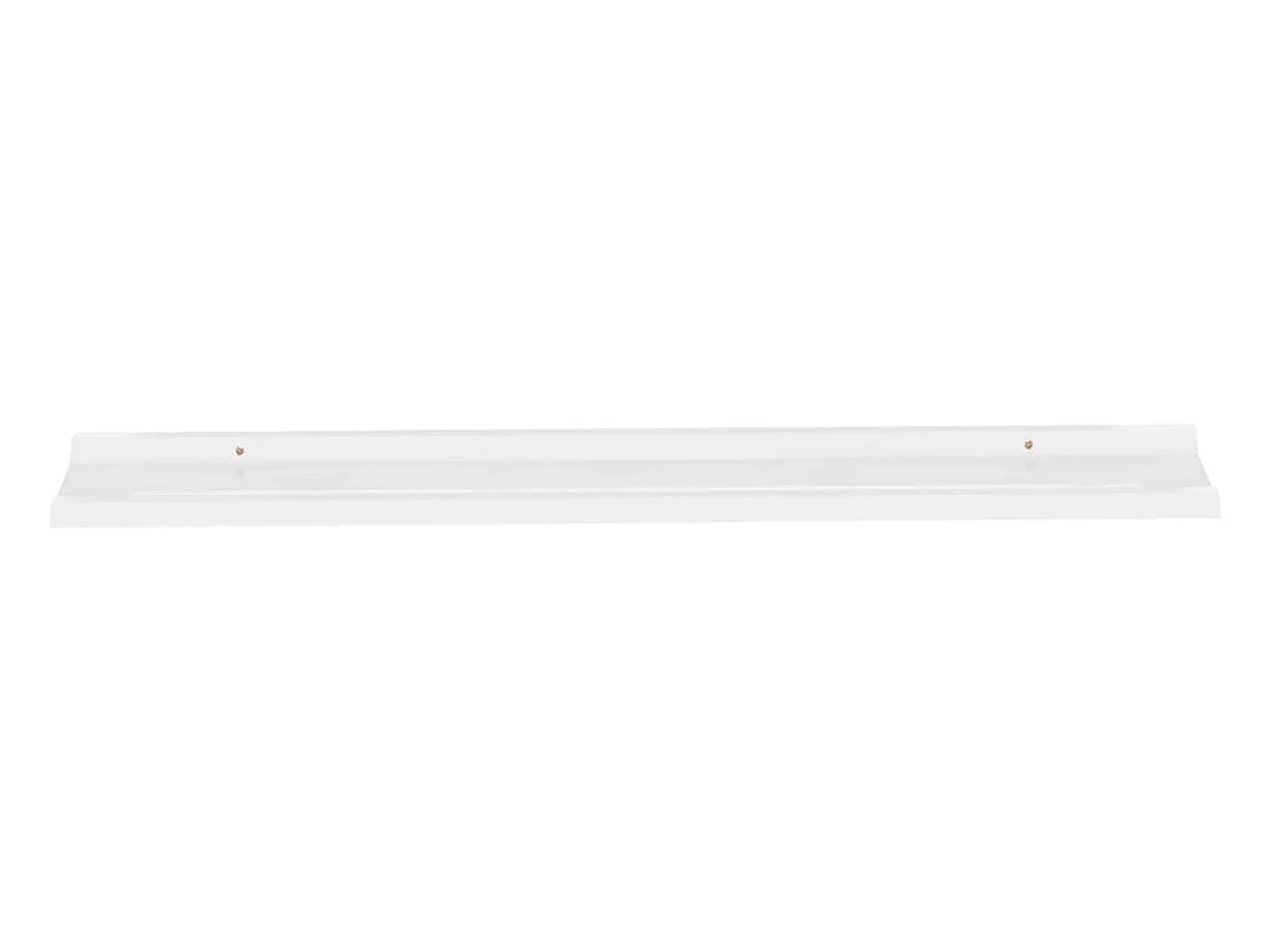 Estantes de pared 4 piezas Blanco brillo 115x9x3 cm