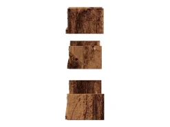 Estantes de pared 3 piezas madera vieja madera de ingeniería