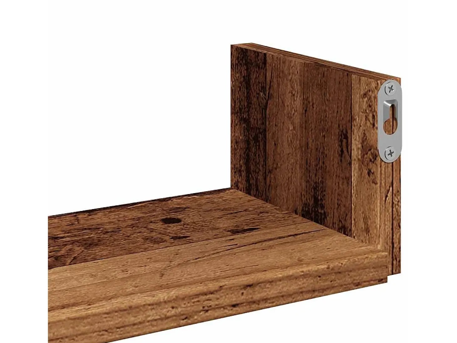 Estantes de pared 3 piezas madera vieja madera de ingeniería